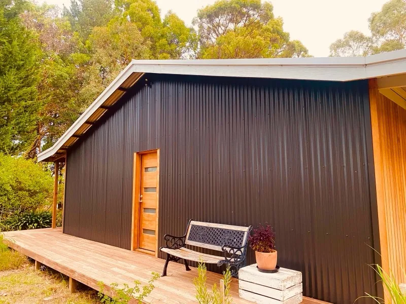 Custom built timber structure with deck in Adelaide hills